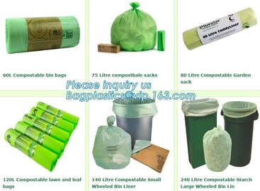 Eco Friendly Corn Starch Compostable Plastic Bag For Shopping, biodegradable compostable garbage bag for kitchen