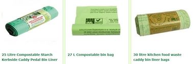 Eco Friendly Corn Starch Compostable Plastic Bag For Shopping, biodegradable compostable garbage bag for kitchen