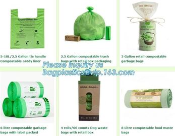 corn starch plastic bag / compost bag thickness plastic bag, Biodegradable/ Compostable Packaging Bags