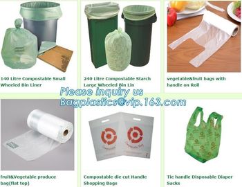 100% compostable PE garbage bag, 100% biodegradable and compostable dog waste bag, ECO-friendly high quality compostable