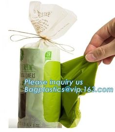 ECO-friendly high quality compostable towel Packing bags with customized design, t shirt Compostable plastic bag