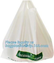 ECO-friendly high quality compostable towel Packing bags with customized design, t shirt Compostable plastic bag