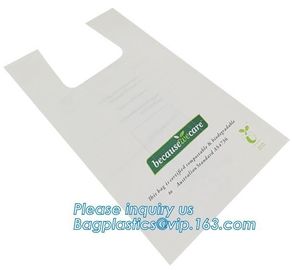 Biodegradable compostable plastic trash bag, Eco-friendly Compostable bag, Customized 100% Compostable Biodegradable T-S