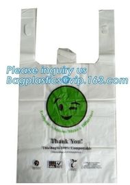 compostable cornstarch to protect the environment flat bags on roll for food package accept custom design printing