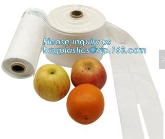 Eco-friendly compostable LDPE transparent frozen flat food bags on roll, Biodegradable Plastic T Shirt Food Bag Composta