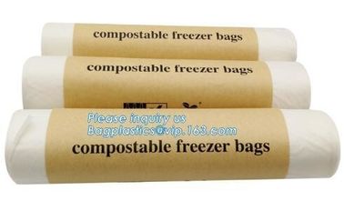 100% Biodegradable Pla Bin Bag/compostable Garbage Bag Rolls/cornstarched Bag, compostable and boidegradable Zip lockk pla