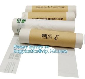 100% Biodegradable Pla Bin Bag/compostable Garbage Bag Rolls/cornstarched Bag, compostable and boidegradable Zip lockk pla