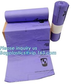 Environmental Biodegradable Bin Liner bags, Compostable Garbage Bags, Edible 100% fully compostable biodegradable plasti