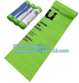 Biodegradable &amp; Compostable Transparent Poly Flat Bags On Roll With Paper Core For Supermarket