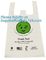 100% Compostable Vest Carrier Plastic Biodegradable Shopping Bag with EN13432 Certificated, compostable bags for superma