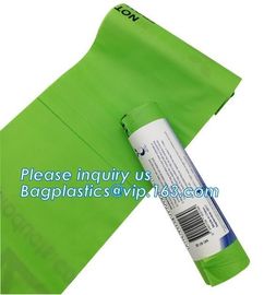 100%Biodegradable and compostable rolling bags, compostable biodegradable grocery plastic bag on roll