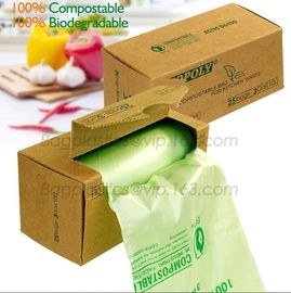 biodegradable and compostable shopping checkout bag, recycled plastic shopping garbage bag on roll, biodegradable food