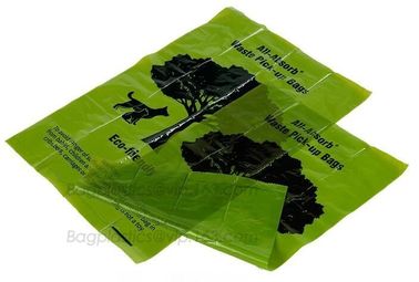 Customized Packaging HDPE+D2W Biodegradable Dog Poop Bags, unscented custom dog poop bag with private label