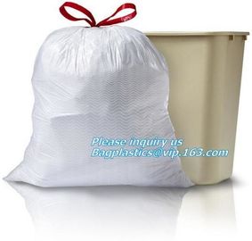 eco biodegradable compost plastic drawstring garbage bags, Promotion Drawstring Compostable Plastic Bags