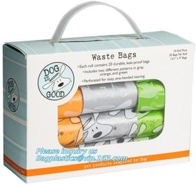 Cornstarch Based Eco Compostable Dog Poop Pick Bag - 4Refill Rolls,60Bags, EN13432 BPI OK compost home cheap price high