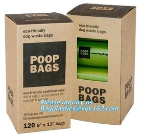 pet supplies products biodegradable plastic compostable pet poop bags, leak-proof dog poop bag on roll, refill bags with