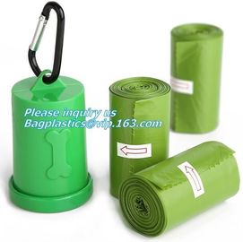 eco-friendly &amp; recycle compostable pet poop bag, epi compostable hdpe dog waste bags with bone dispenser, Compostable pl