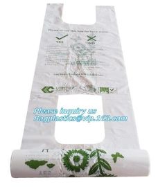 100% Biodegradable plant-based shopping bag, charity donation bags for cloths packing, fully biodegradable compostable P