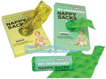 Eco friendly packing bag/Biodegradable Disposal Bags for Diapers, Diaper Sack Refill/Biodegradable Disposal Bags for Dia