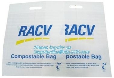 Compostable T-Shirt Bags/Vest Carrier PE Plastic resuable shopping bag, Biodegradable and Compostable T-shirt Bags/vest