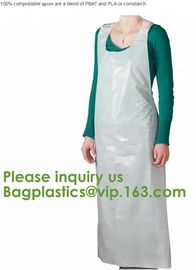 100% compostable apron, blend with PBAT+PLA+CORN STARCH, APRONS,gallon compostable drawstring trash bag BAGEASE PACKAGE