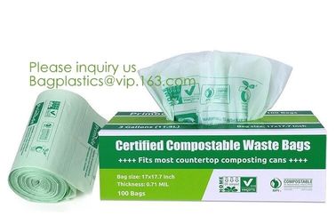 Hospital Medical Custom Printed Plastic Scented Compostable Bio Degradable Garbage Bags With Logo,bagease bagplastics