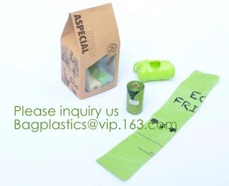 custom size 100% biodegradable EN13432 compostable trash bags from China factory,OK COMPOST bio degradable plastic bag