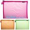 OEM mesh plastic A4 file bag with zipper, net netting document bag pouch, customized PEVA coated net polyester fabric fo