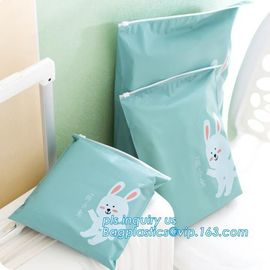 hanger hook slider zipper PP bikini packaging bag, Slider Zipper Pouch Stationery Bag, transparent PVC slider zipper pla