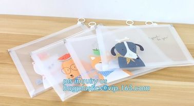 stationery slider bag with custom printed girls school pencil case/printing student stationery pencil bag case, slider p