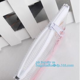 slider Zip lockk bag for stationery, tools, documents, EVA Skin Care Packaging Bags With Slider Zipper, pencil packing bag