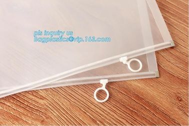 Zipper Slider Clear Pvc Bag For toothbrush bag, Stationery Ruler Set Packaging Bag with Slider, Zip lockk pvc bag slider t