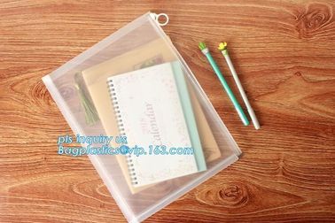 Zipper Slider Clear Pvc Bag For toothbrush bag, Stationery Ruler Set Packaging Bag with Slider, Zip lockk pvc bag slider t