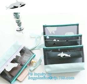 Clothes Packaging Suited Frosted PVC/EVA Vinyl Slider Top Zipper Bag For Swimwear, vinyl toiletry zipper bag pvc slider