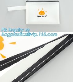 Polyester Pencil Bag for custom rubber logo, polyester fabric pencil bag, Silicone pencil Bag For Student, rubber pencil