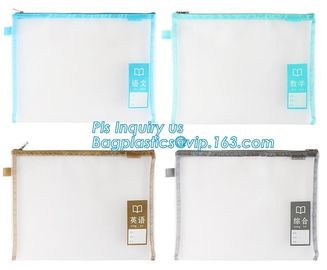 a4 mesh zipper document bag a5 plastic folder for office, Promotional Hot PVC mesh File And Document Bag With Zip Lock