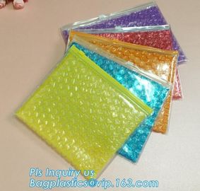 3 Side Seal Air Bubble Bag, Slider Zip lockk Zipper Bubble Bag,Die Cut Slider Bubble Bag, Different Size Back Seal Air Bub