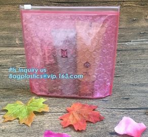 Bubble Zip lockk Bag, Low Price Poly Slider Bubble Bag, Reclosed Black Foil Bubble Zipper Bag, customized Slider bubble ba