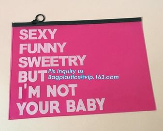 Transparent clear PVC Slider zipper bag plastic bag with zipper, cheap clear pvc pouch good quality with zipper packing