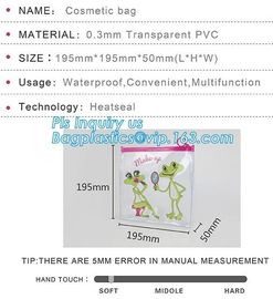 plastic bag with zip lock for cosmetic, slide lock poly bag, standing up zip customized color pvc bag for cosmetics
