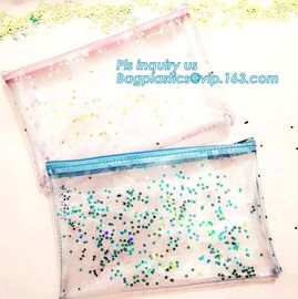 Cosmetic Zip Bag / Make Up / Toiletry / Washbag, Polyester Make Up Wash Bag Travel Cosmetic Bag with Two Sliders Zipper