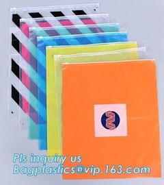 slider bag for underwear packaging slider zipper vinyl bag for clothing, zipper closure pvc slider bag clear size A4 off