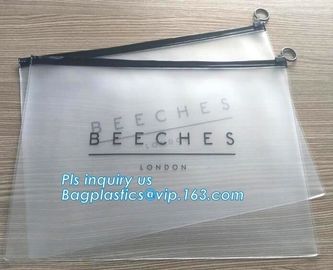 Cosmetic Packaging Customized Clear PVC Travel Slider Bag/Manufacture pvc packaging bag,packaging pvc bag, slider zipper