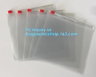 Cosmetic Packaging Customized Clear PVC Travel Slider Bag/Manufacture pvc packaging bag,packaging pvc bag, slider zipper