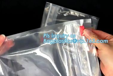 PE EVA Slider Zip Reclosable Bags, resealable Zip lockk slider bag 5kg 10kg 15kg, eco-friendly Standup Cosmetic PVC Bag Wi