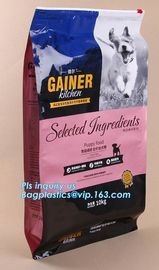 Resealable Zipper Top Packaging Bag Quad Seal Packaging Bag Pet Dog Food Packaging Bag 5L 6L 7L Plastic Packaging Bags