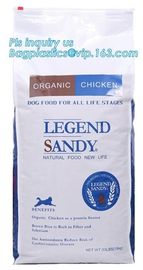 resealable packaging bags dog food snack bag pet food pouch with slider Packaging Pouch Bag animal feed bag, slider lock