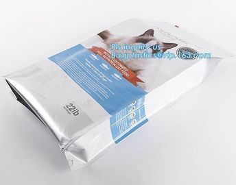 resealable packaging bags dog food snack bag pet food pouch with slider Packaging Pouch Bag animal feed bag, slider lock