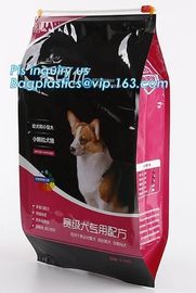 Slider Zipper Side Gusset Foil Lined Pet Dog Food Bag, pet food slider zipper plastic pet food bag aluminum foil quad se