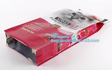 Slider Zipper Pet Foil Lined Oem Snack Food Package Boiling Plastic Bag, Foil Laminated Side Gusset Flat Bottom Plastic